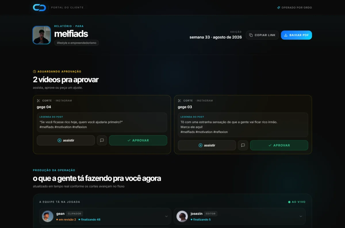 Portal do cliente